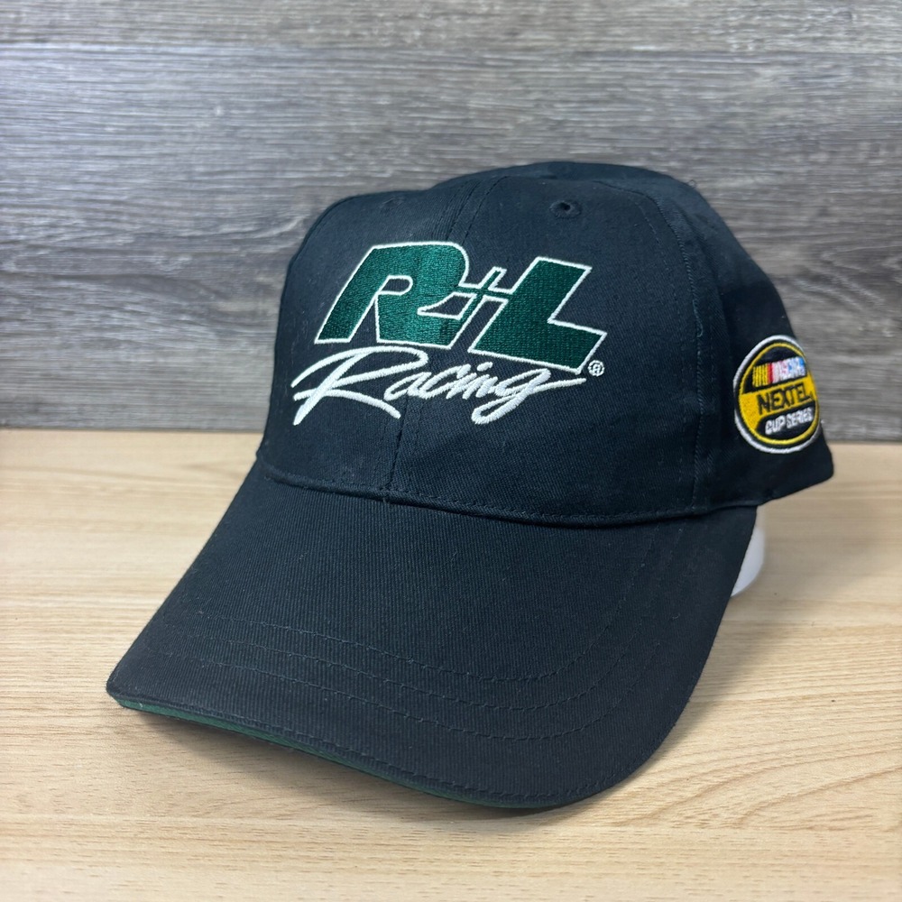 Nascar Hat Cap Strap Back Black RL Racing Matt‎ Kenseth Adjustable